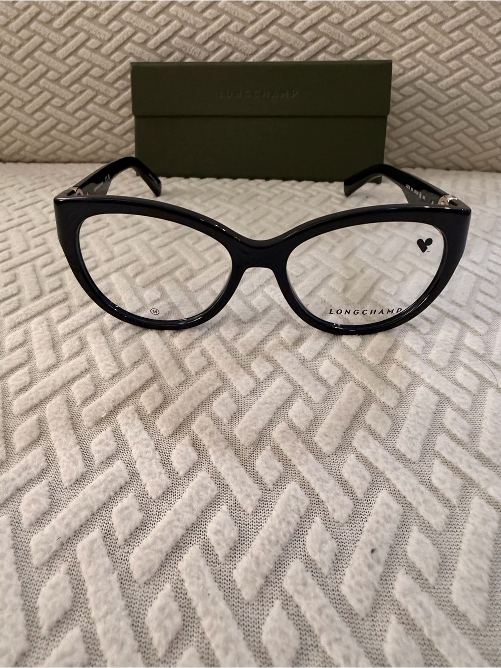 Longchamp Black Cat-Eye Women's Glasses